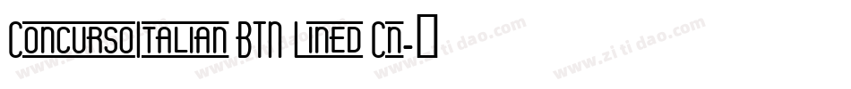 ConcursoItalian BTN Lined Cn字体转换